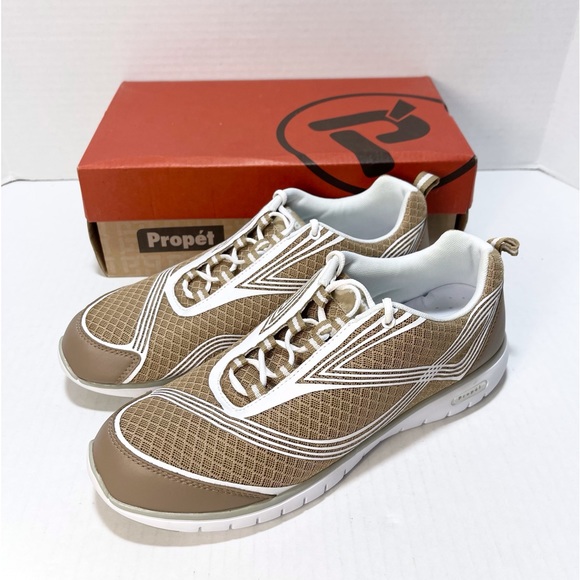 NEW Propet Women’s TravelLite Walking Sneakers Taupe Size 12 M (W3247) - Picture 2 of 15